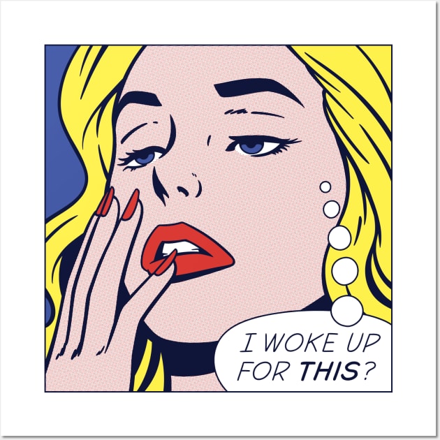 Pop Awake Girl Wall Art by corbinhunsaker